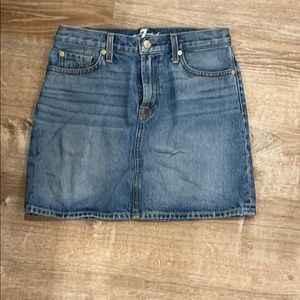 For all man kind jean skirt